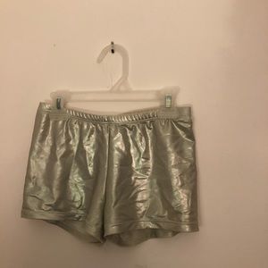 Sliver spanks for dance